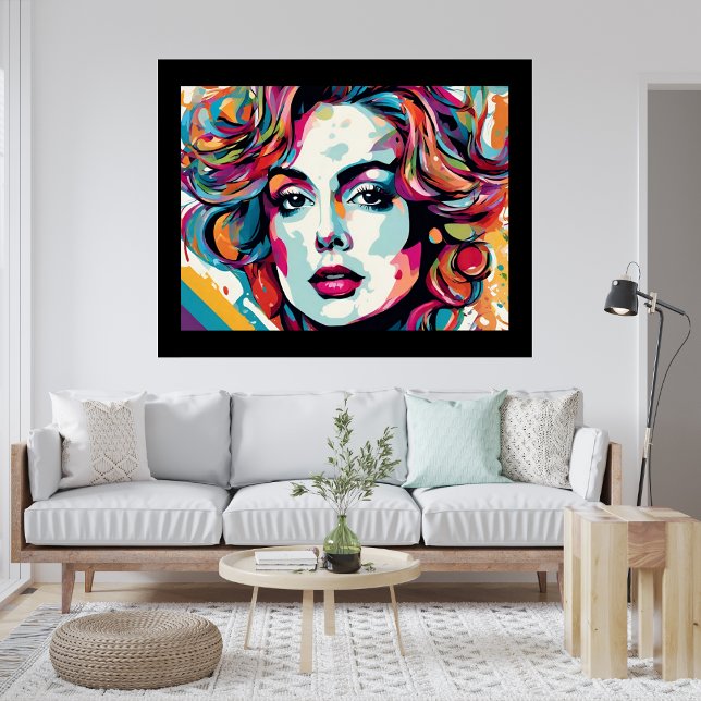 Poster de arte pop de Lady Wilma (Lady Wilma Pop Art Poster)