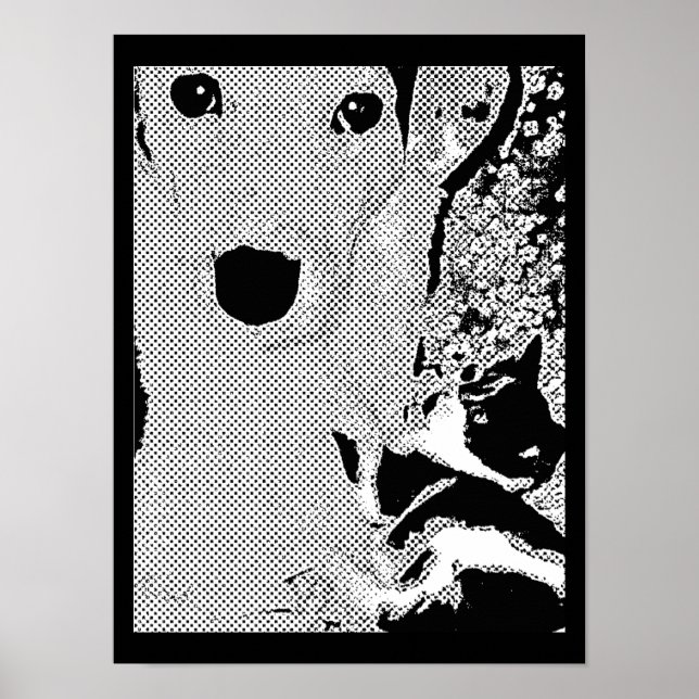 Poster de arte pop de los mejores amigos (Frente)