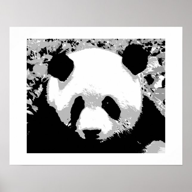 Póster de arte pop de panda - Impresiones de póste (Frente)