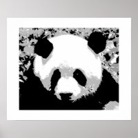 Poster de arte pop de Panda - Posters de Panda
