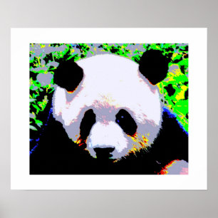 Poster de arte pop de Panda - Posters de Panda