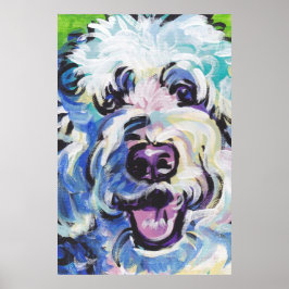 Poster de arte pop Doodle dorado