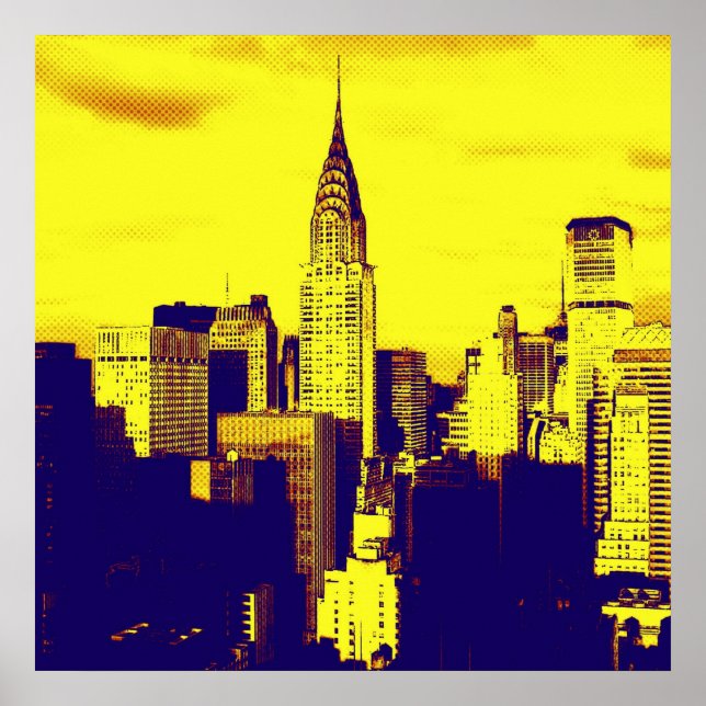 Poster de arte pop original de estilo retro con pu (Frente)