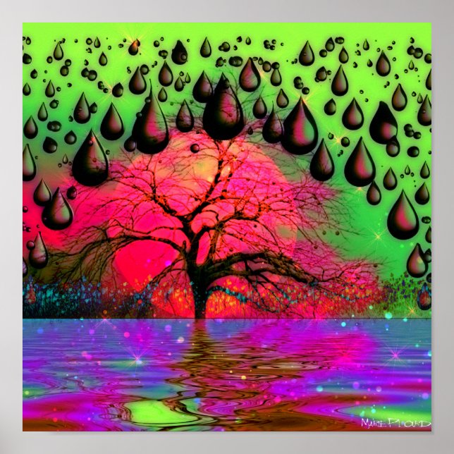 Poster de arte "psicodélico" (Frente)