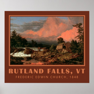 Poster de arte "Rutland Falls" de la Iglesia