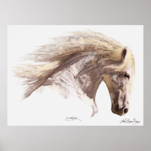 Poster de arte SILVERWIND (color agua)