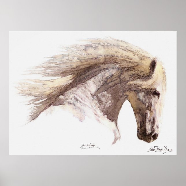 Poster de arte SILVERWIND (color agua) (Frente)