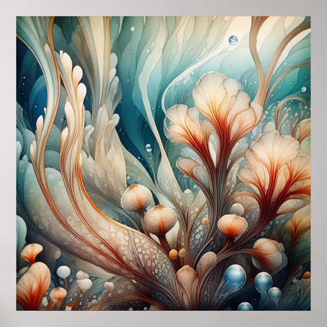 Poster de arte submarino (Frente)