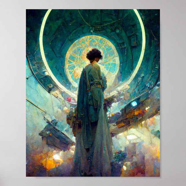 Poster de Arte Tecnocrático Altar 4 Ciencia Ficció (Frente)