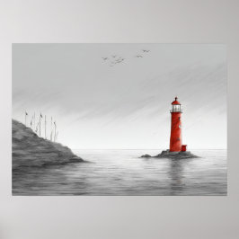 poster de arte "The Crimson Beacon"