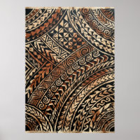 Póster de Arte Tribal Polinesio | Inspíración de T