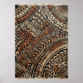 Póster de Arte Tribal Polinesio | Inspíración de T