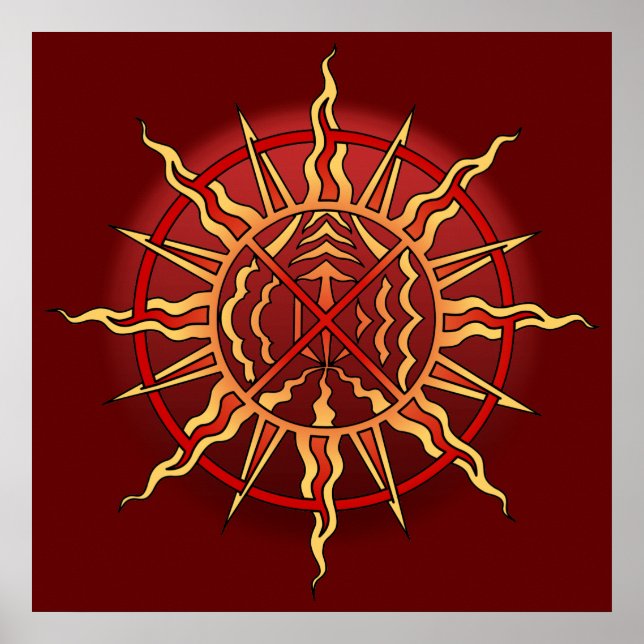 Poster de arte tribal Poster de impresión espiritu (Frente)