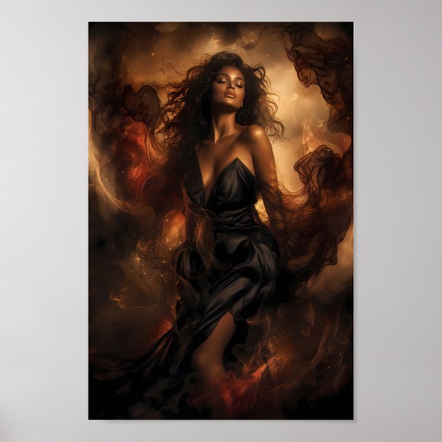 Póster de arte Velvet Ember Midnight Dreamscape (Frente)