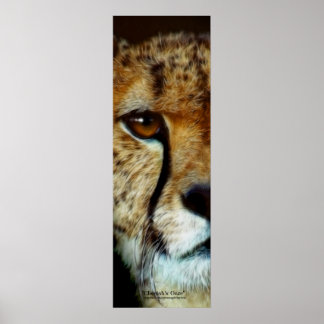 POSTER de arte vertical de CHEETAH FACE