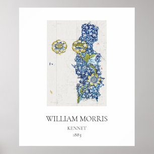 POSTER DE ARTE : WILLIAM MORRIS : KENNET : 1883