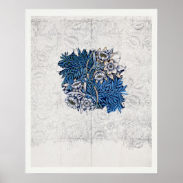 POSTER DE ARTE : WILLIAM MORRIS : TULIP Y WILLOW