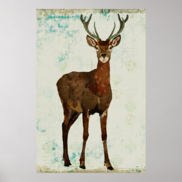 Poster de arte Woodsy Elk