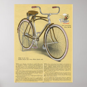 poster de Arte y Bicicleta de Marco de Arco de Ran