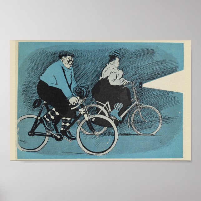 poster de Arte y Bicicleta Vintage Feininger 1898 (Frente)