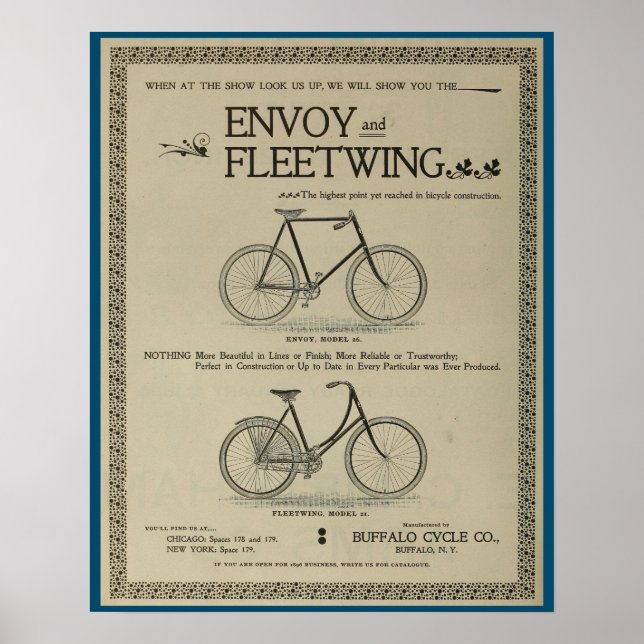 poster de Arte y Bicicletas De Huida De Un Enviado (Frente)