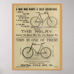 poster de Arte y Revista de Bicicletas Vintage de