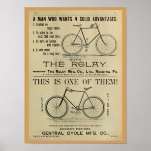 poster de Arte y Revista de Bicicletas Vintage de 