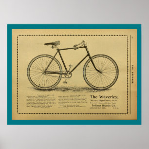 poster de Arte y Revista de Bicicletas Vintage de 