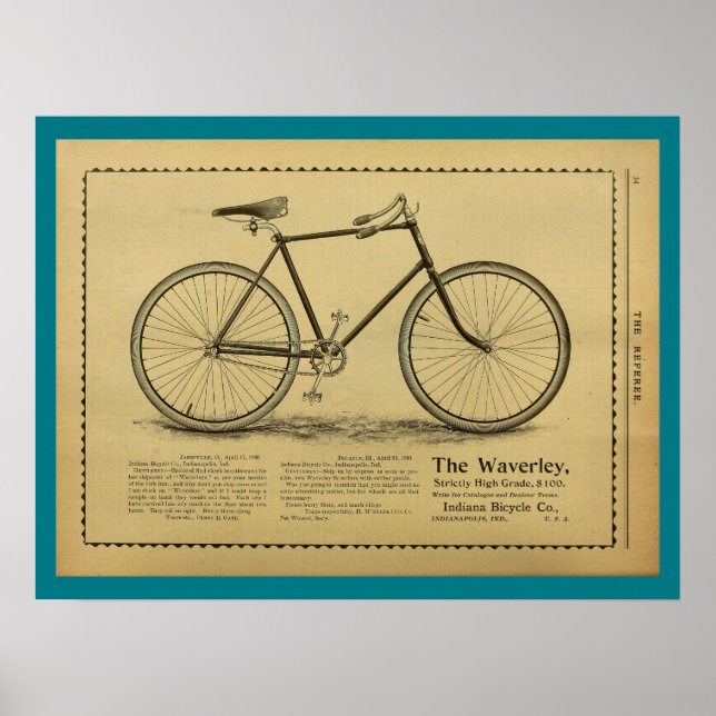 poster de Arte y Revista de Bicicletas Vintage de  (Frente)