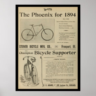 poster de Arte y Revista de Bicicletas Vintage de