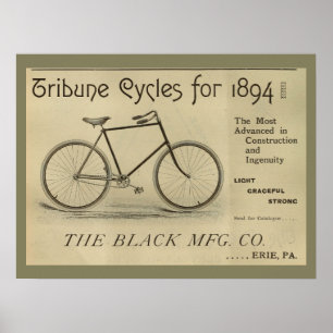poster de Arte y Revista de Bicicletas Vintage de 