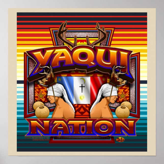 Poster de arte Yaqui Nation Deer Dancer (Frente)