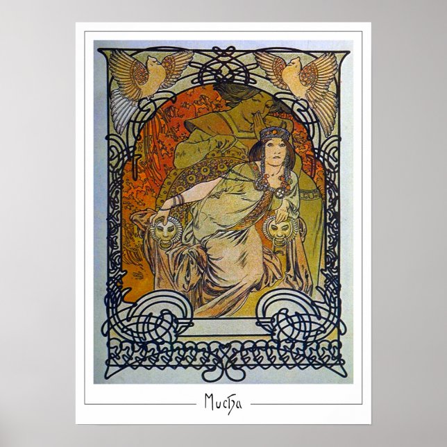 Póster de Arte Zedign de Alphonse Mucha #300 (Frente)