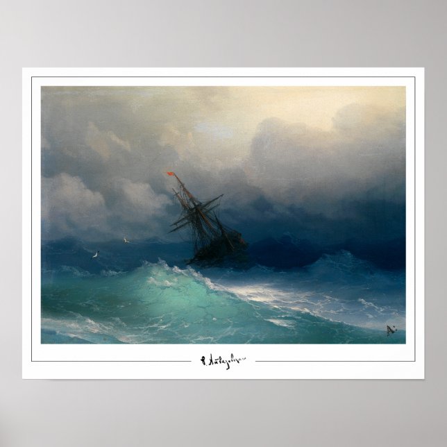 Póster de arte Zedign de Ivan Aivazovsky #405 (Frente)