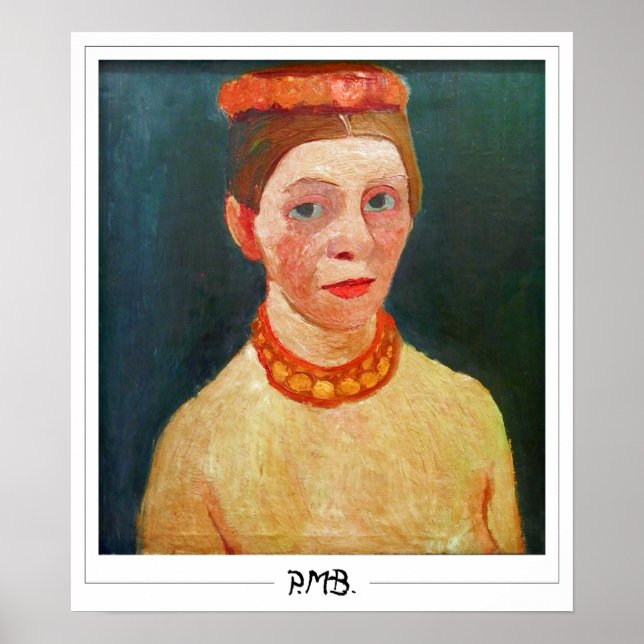 Póster de arte Zedign de Paula Modersohn-Becker #1 (Frente)