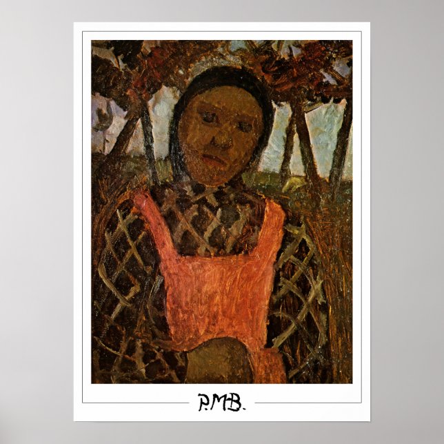 Póster de arte Zedign de Paula Modersohn-Becker #1 (Frente)