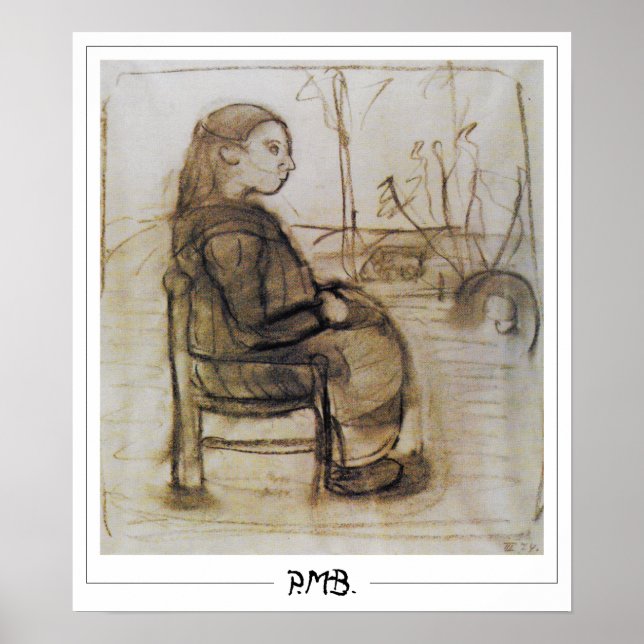 Póster de arte Zedign de Paula Modersohn-Becker #1 (Frente)