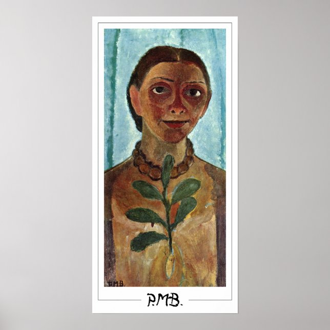 Póster de arte Zedign de Paula Modersohn-Becker #1 (Frente)