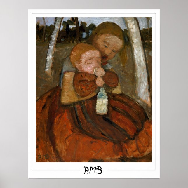 Póster de arte Zedign de Paula Modersohn-Becker #5 (Frente)