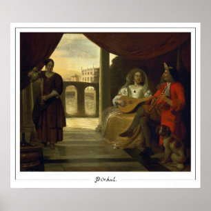Póster de arte Zedign de Pieter de Hooch #17