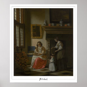 Póster de arte Zedign de Pieter de Hooch #97