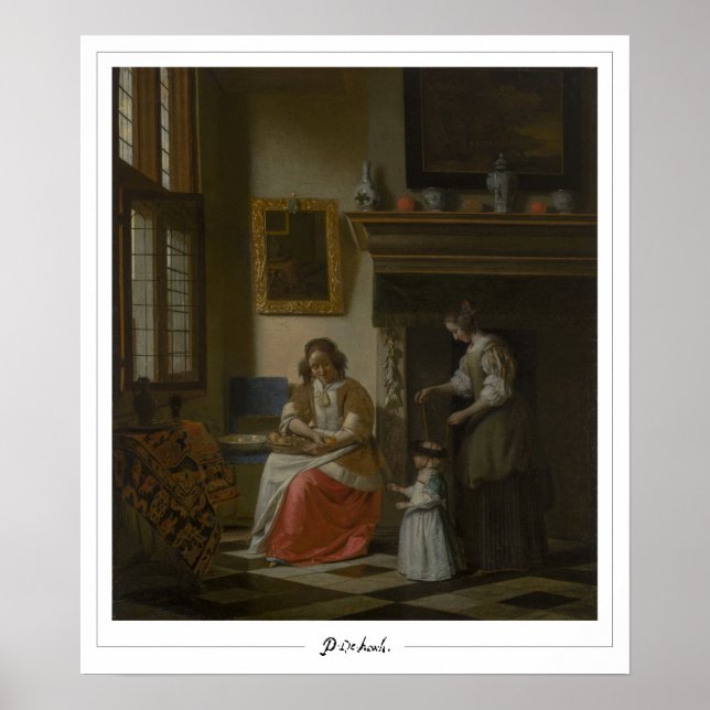 Póster de arte Zedign de Pieter de Hooch #97 (Frente)