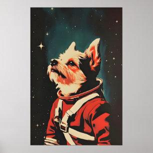 Póster de Astronauta Cairn Terrier, Cairn Terrier