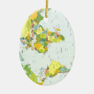 Póster de Atlas Mapa Mundial Político: Decoración 