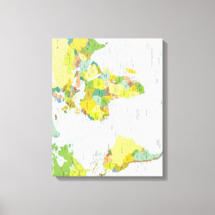 Póster de Atlas Mapa Mundial Político: Decoración
