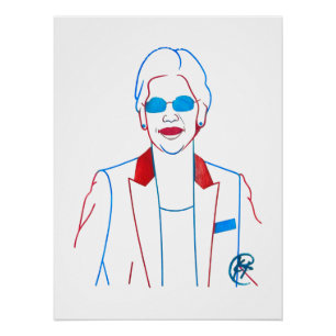 Poster de aula Elizabeth Warren, salvadora de la e