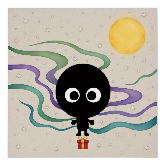 Póster de Aurora de Mitad de Otoño (Anverso)