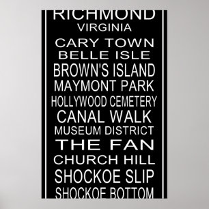 Póster de autobús rodante de Richmond Virginia