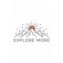 Póster de aventura en la montaña Explorar más
