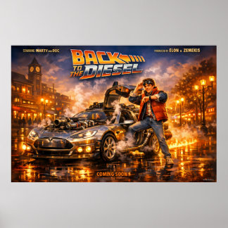 Póster de aventura nocturna de viaje en el tiempo